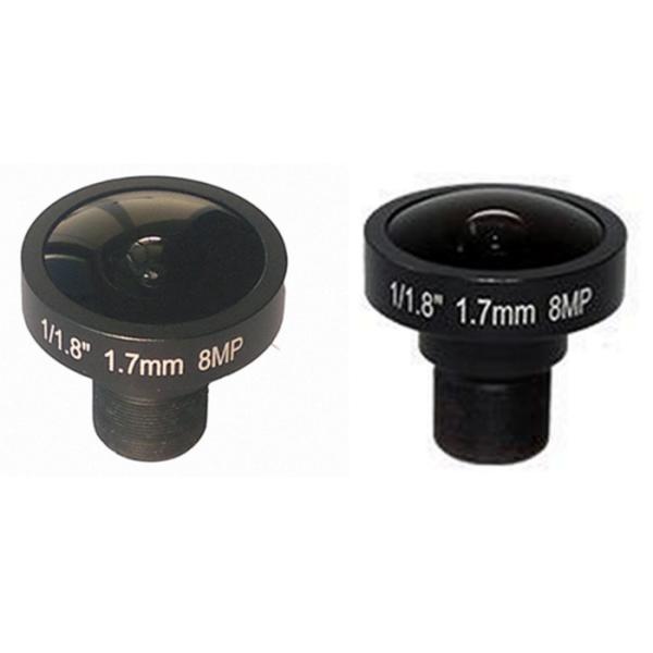 1/1.8" 1.7mm 8Megapixel M12x0.5 mount 185degree Fisheye Lens for IMX178/IMX172