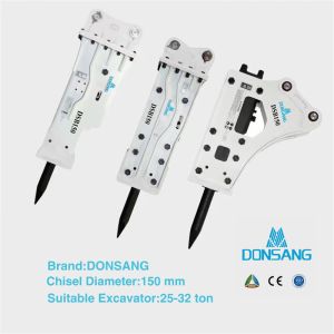 Chisel 68Mm Wide Hydraulic Rock Breaker Mini 4.8-8.0 Tons Excavator Rock Hammer