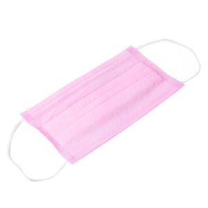 Soft Texture Pink Disposable Mask , Pink Face Mask General Size 17.5 * 9.5cm