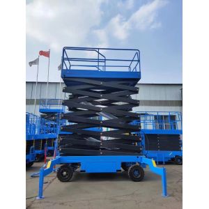 7m 500kg Remote Control Scissor Lift Hydraulic No Self Power 2100*830mm Table