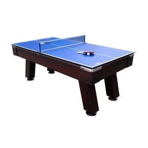 Family 7 FT Billiard Table With Sturdy Legs , 2 In 1 Pool Table With Ping Pong