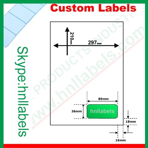 Quality Integrated Labels EU Version Type04 89mm"*36mm" Laser Sheet wholesale