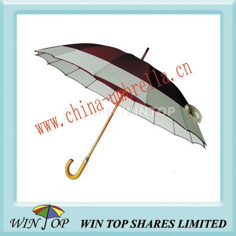 Quality 23" Manual Straight Wooden Umbrella Production wholesale