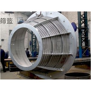 Reliable Paper Industry Screen Basket with Round Hole and Seam Size 0.1-0.55