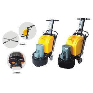 9 Heads Concrete Manual Floor Polisher / Scrubber 220V 50HZ With Planetary