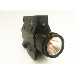 Mini Pistols 500lm Tactical Flashlight , Powerful Rail Mounted Torch With IP64