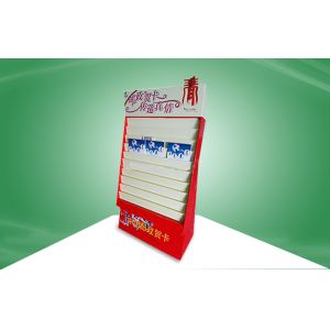Christmas Gift Card Cardboard Display Racks With Tiers , recyclable