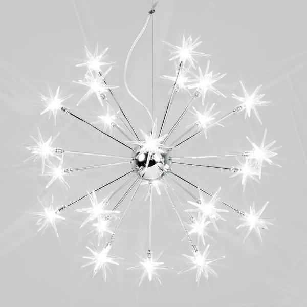 LED Start Chandelier Romantic snowflake Pendant Lamp Nordic Star Chandelier(WH