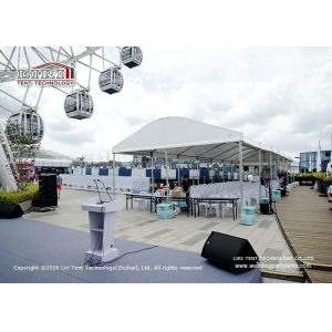 Plain White Sidewalls CFM Permanent Movable Party Tents