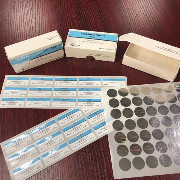 Laser PET Hologram Medicine Bottle vial 10ml Vial Labels