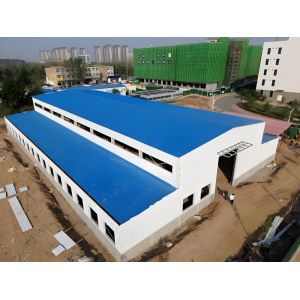 Bolts Connection H Steel Structure Building Low Maintenance Galvanized