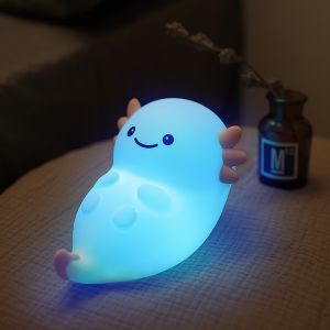 China Modern Home USB Night Light Hexagonal Dinosaur Baby Fish LED With Touch Sensor Colorful Silicone Rechargeable Light on sale