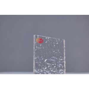 Non See Through Textured Clear Plastic Sheet With High Light Transmittance For