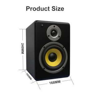 E404 Active Studio Monitor 15Wx2 Wooden Bookshelf Speakers