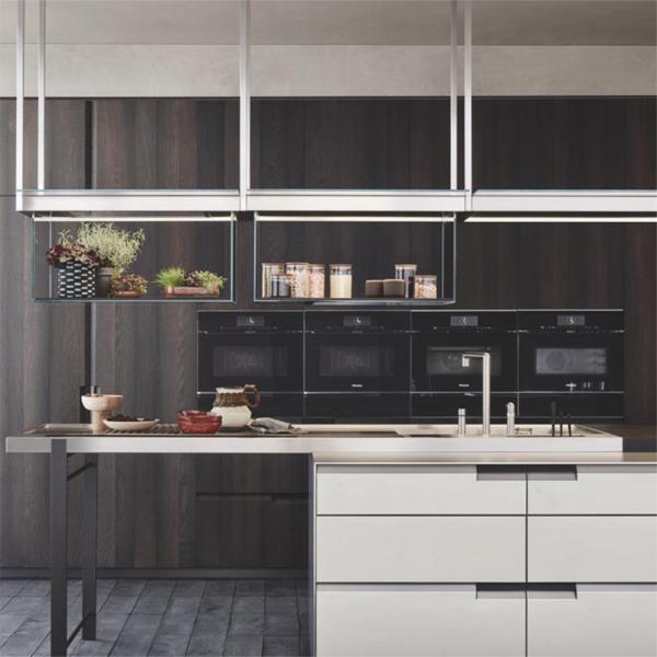 Blum Hardware European Customized Waterproof Lacquer Kitchen Cabinet for Modern