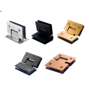Copper Custom Frameless Shower Flipper Panel Hinges Two Way Glass To Glass