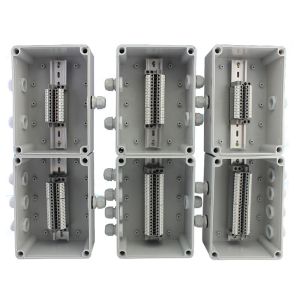 Cable Distribution Junction Box 200*150*100mm Waterproof with Din Rail Terminal