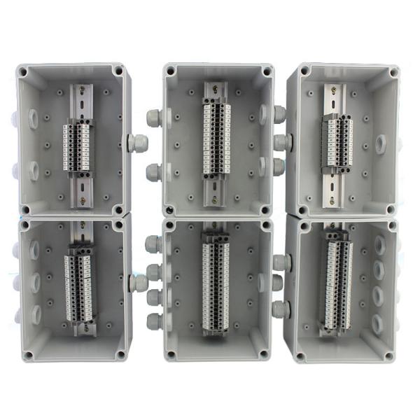 Cable Distribution Junction Box 200*150*100mm Waterproof with Din Rail Terminal