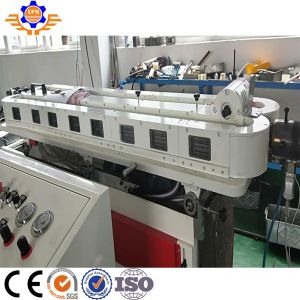 Plastic PE Conical Twin Screw Extruder Machine For Single Wall Corrugated Pipe