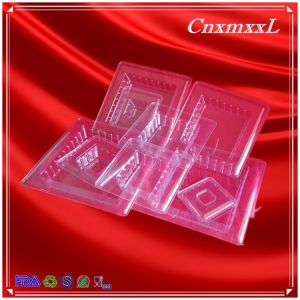 Multifunctional Black 9 tiers plastic macaron tower packaging boxes Square