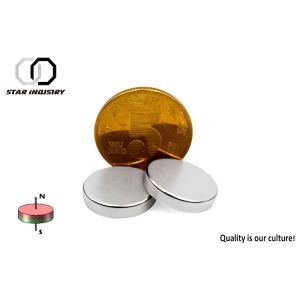 D50mm Disc Ndfeb Neodymium Permanent Magnets High Dimensional Accuracy