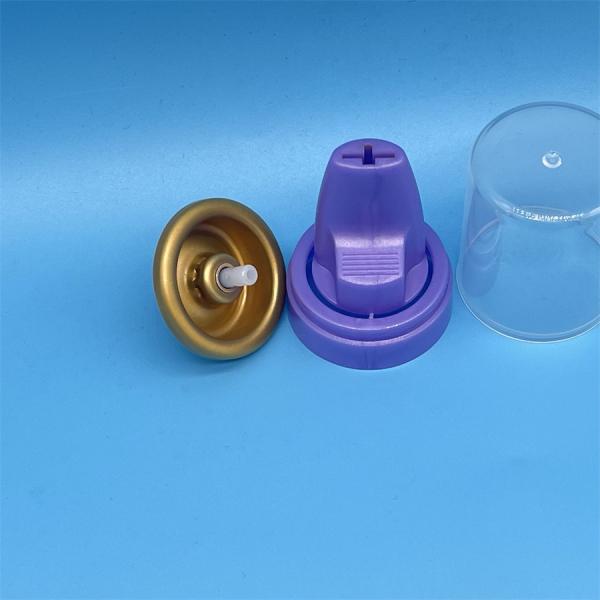 Gold aluminum valve system for premium hair products