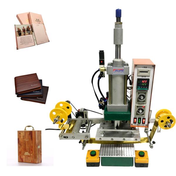 Automatic Pneumatic Leather Logo Embossed Hot Stamping Machine with CE
