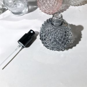 Empty 100ml Grain Pineapple Shape Custom Design Screw Neck Perfume Glass Bottles