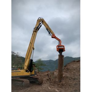 Custom Made Vibro Hammer 18M Excavator Pile Driving For PC350 ZX380 R320
