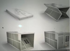 Cheap Easy To Install Sandwich Panel 40ft 20ft Folding Container House Folding Container for sale