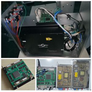 CO2 Galvo Laser Marking And Engraving Machine , Hide Diode Laser Marking Machine