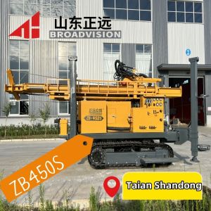 The ZB450S crawler water well drilling rig is stable and reliable, with strong