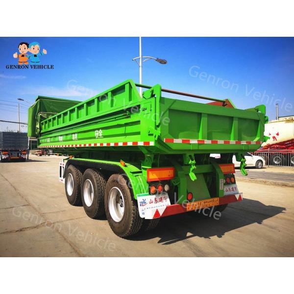 Quality Bulk Goods Self Unloading 50T Tarpaulin Utility Dump Trailers wholesale