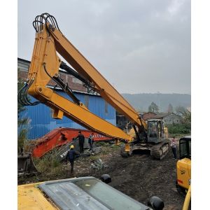 Custom Color Excavator Demolition Long Arm With Hydraulic Shear Breaker