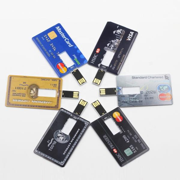 Hot Selling Promotional Credit Card USB Flash Drive with Full Color Printing,