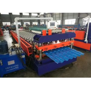 PLC Control Roof Panel Roll Forming Machine With 0-15m / Min High Speed