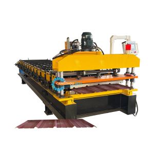 Mexico Single Layer PLC Control System Roofing Sheet Roll Forming Machine