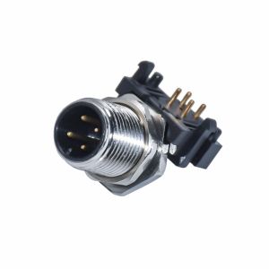 Male Female Solder Pcb M8 M12 Wall Panel Mount Connector 3 - 17 Pin A - X Code