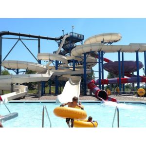 18.5Kw 3m Width Water Park Slide Amusement Theme Park Facilities Games