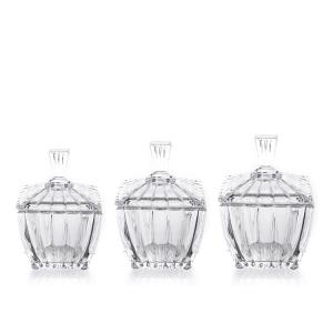 China 200ml Multifunctional Glass Candy Jars , Glass Storage Canister Simple Transparent on sale