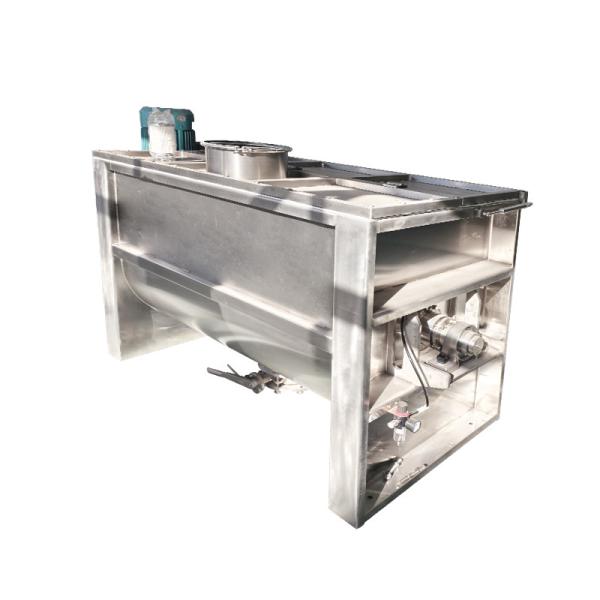 Custom Horizontal Ribbon Mixer Stainless Steel Powder Mixer 1000 Liters Double