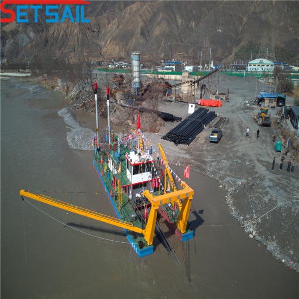 Hydraulic Winch Cutter Suction River Sand Dredger with Anchor Boom