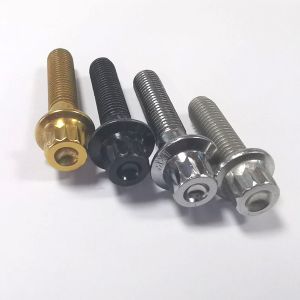 Ferry Cap Head Screws / Ferry Bolts i.e Chrome Flange Head 12-Point Cap Screws