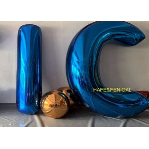 Customizable PVC Letter-Shaped Mirror Balloons For Gatherings or Grand-Scale