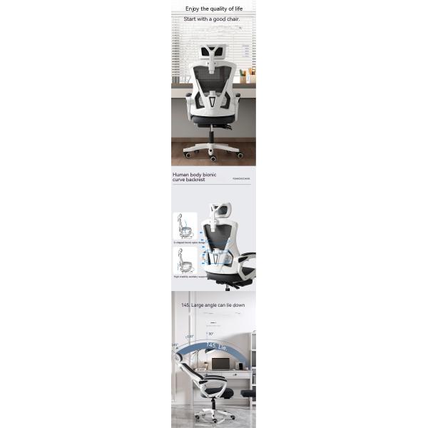 Home Office Gaming and Learning Reclining Computer Chair with Adjustable 3D Armrests