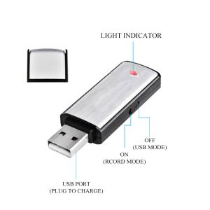 8GB Digital Voice Recorder With Lithium Battery Multi-Function Supports MP3