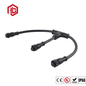 Plastic Waterproof T Connector 2 3 4 5 Pin Electrical Wiring For LED Belt Light