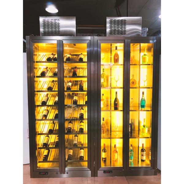 Quality Hot selling liquor bottle display shelf high quality wine cabinets with low price wholesale