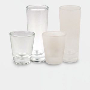 Customizable Sublimation Shot Glass Blanks 1.5oz 3oz For Sublimation Printing