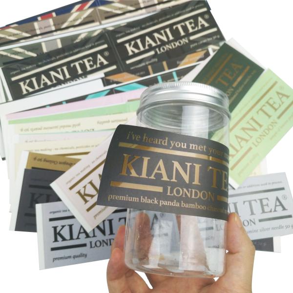 Unique Customized Adhesive Waterproof Sticker Food Product Water Bottle Custom